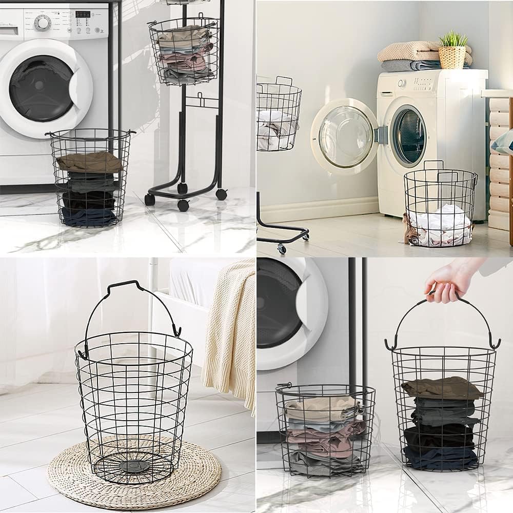 MYOYAY 3-Tier Laundry Cart on Wheels