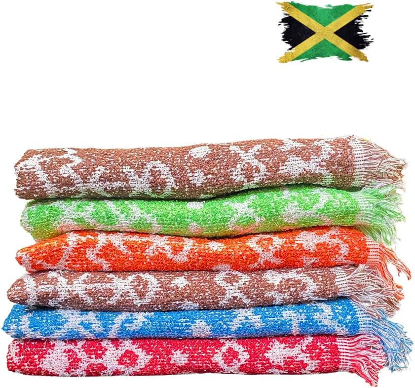 6 Piece Multi-Color Cotton Dish Towel Set