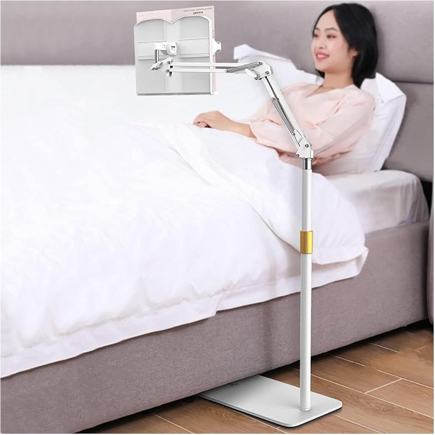 Adjustable Floor Stand for Cookbook and Tablet Reading