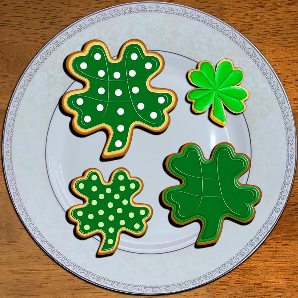 YXCLIFE 8PCS St Patricks Day Cookie Cutters Set