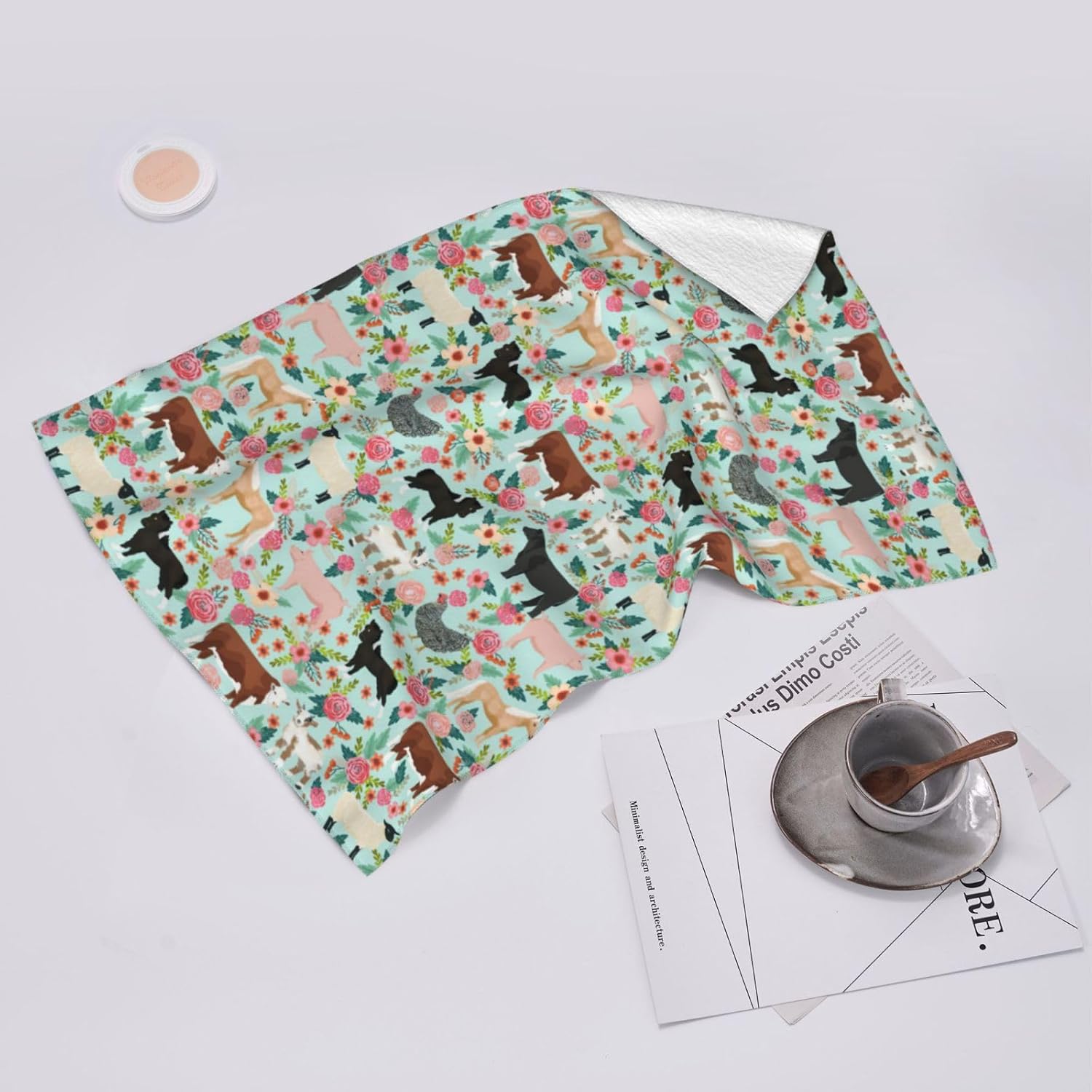 Begarm Kitchen Towels Set of 2 Farmhouse Animals Design 1