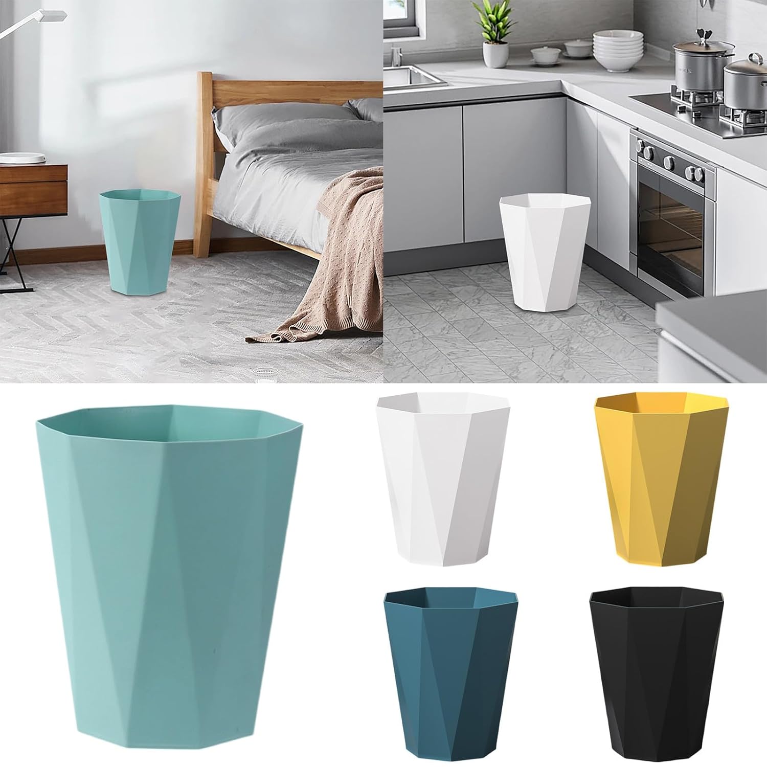 Polygon Small Trash Can with Elegant Design