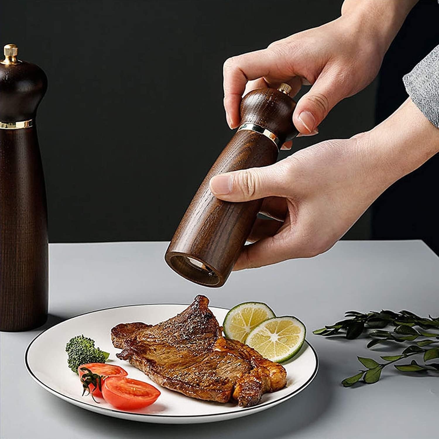 SEFAX 2-Piece Salt Pepper Grinder Set