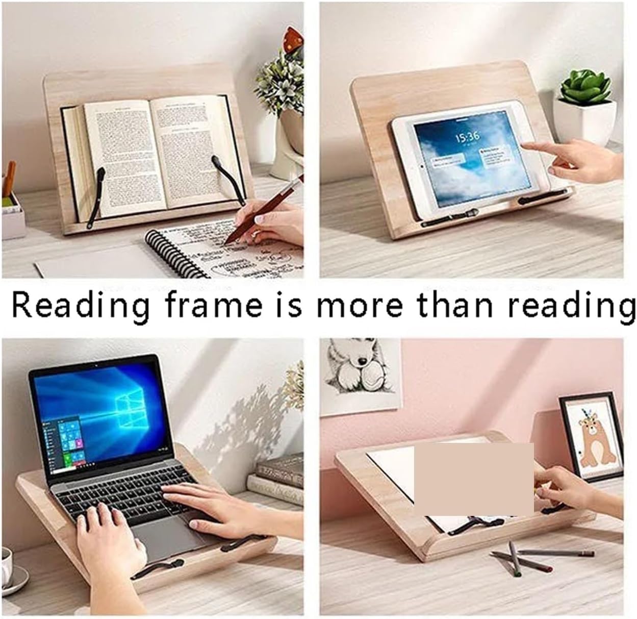 Adjustable Cookbook Stand for Home Office Kitchen