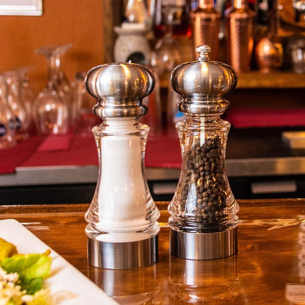 Chef Specialties 7 Inch Lehigh Pepper Mill and Salt Shaker Set