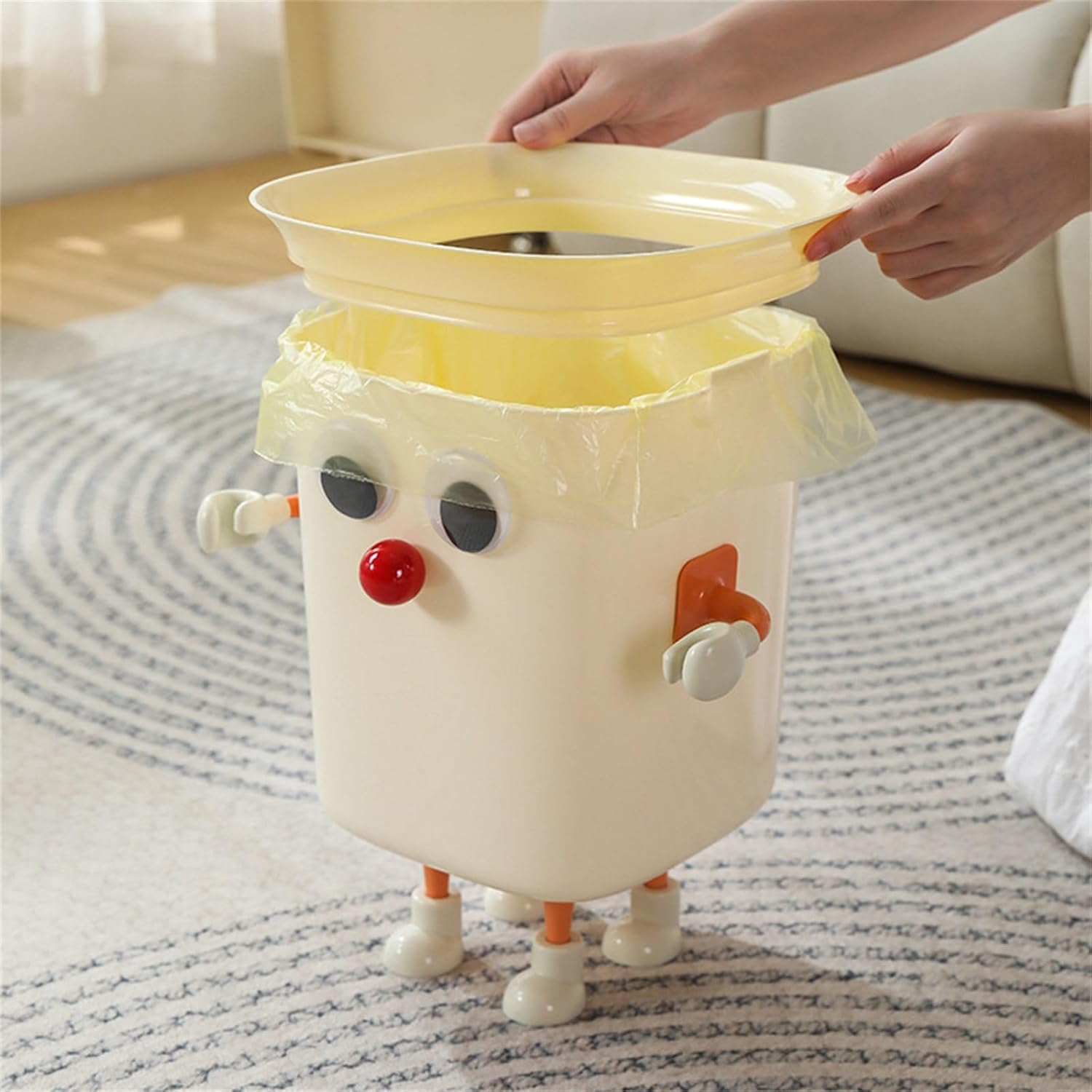 Funny Large Eye Trash Bin for Home Kitchen Office