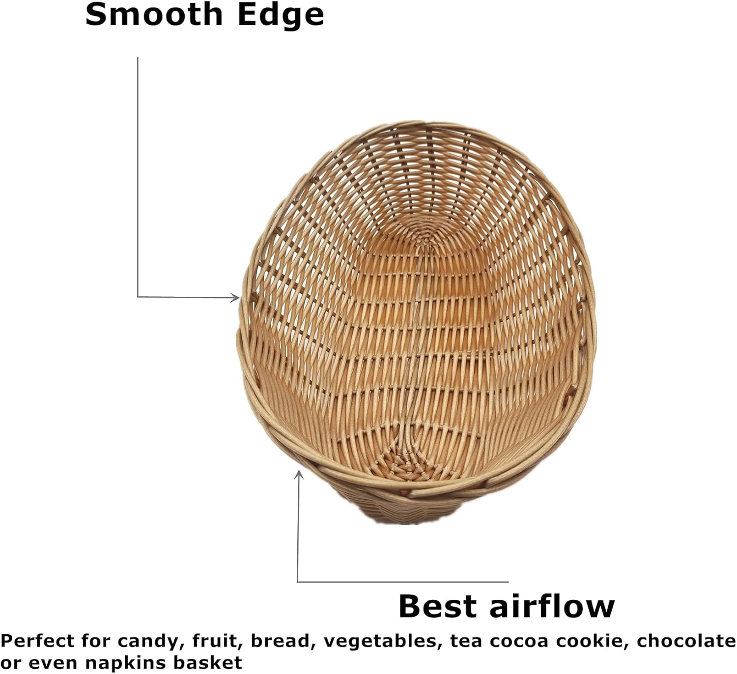 16 Pack Plastic Oval Gift Baskets for Parties and Events