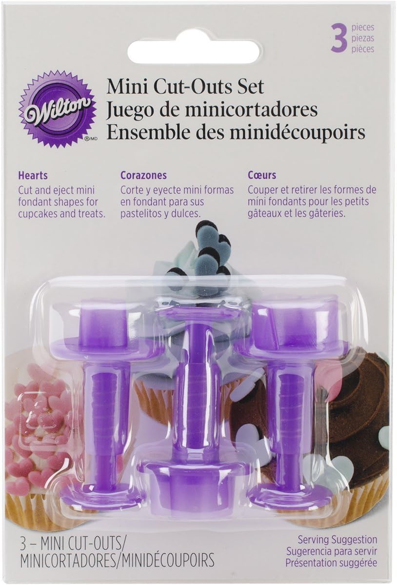 Wilton Fondant Mini Heart Cutters Set of 3