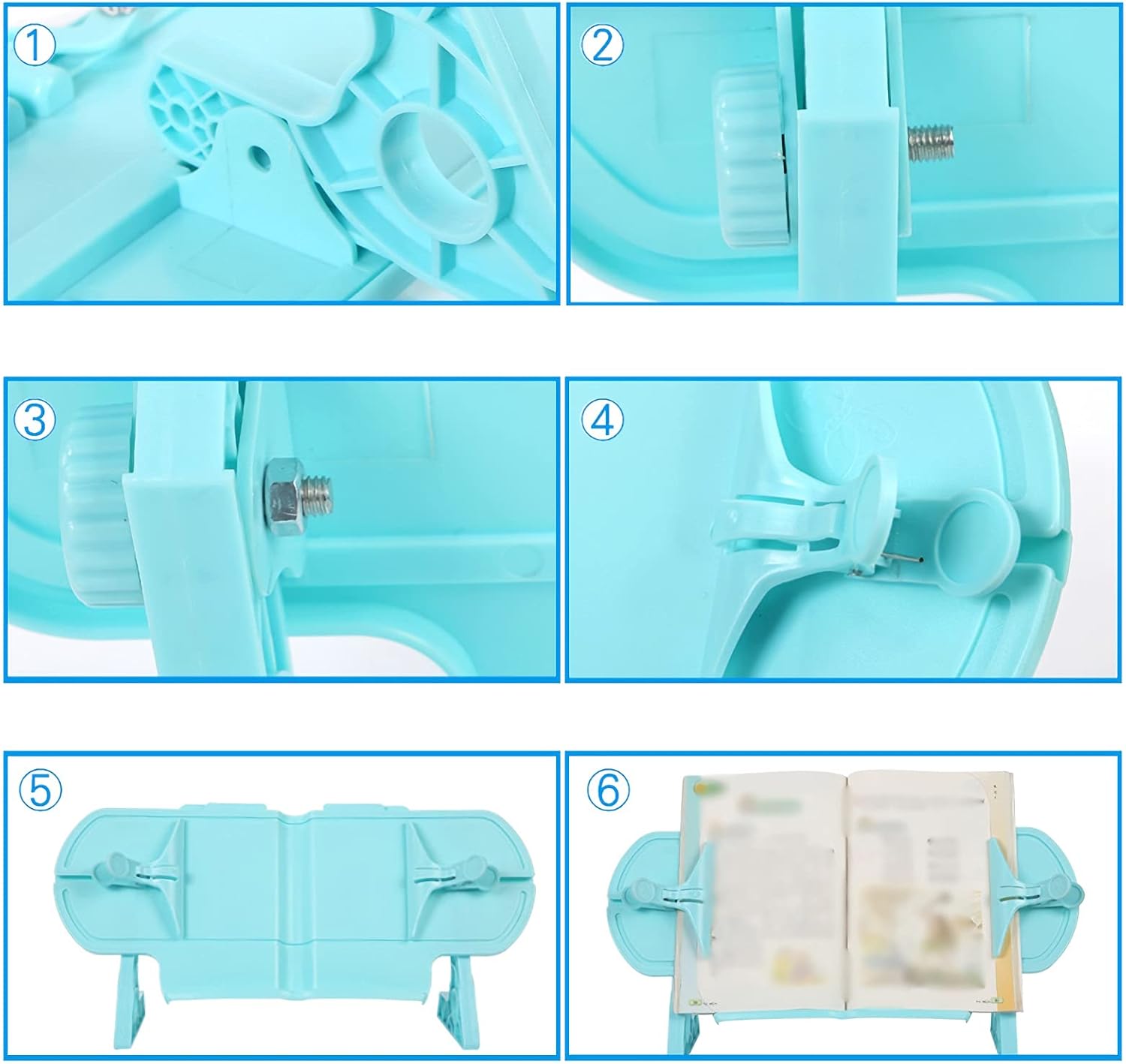 Yuidaaavzz Adjustable Book Stand Holder for Reading 1