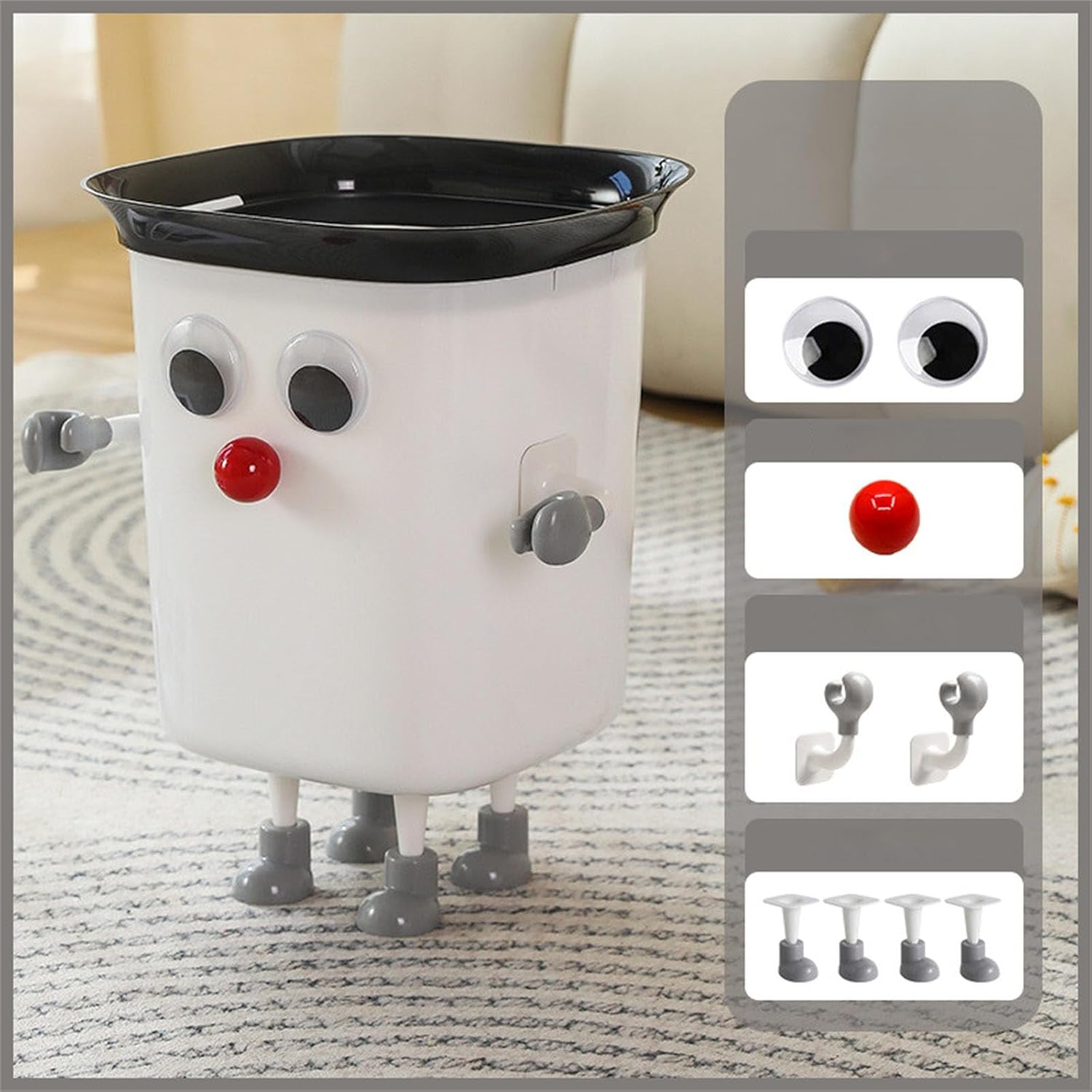 Funny Large Eye Trash Bin for Home Kitchen Office