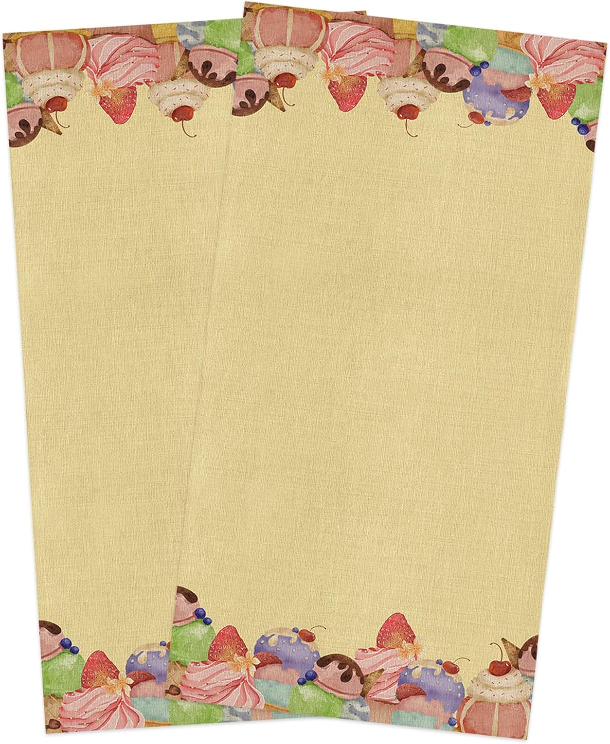 Strawberry Cherry Chocolate Dish Towels Set of 2 18x28 Inches