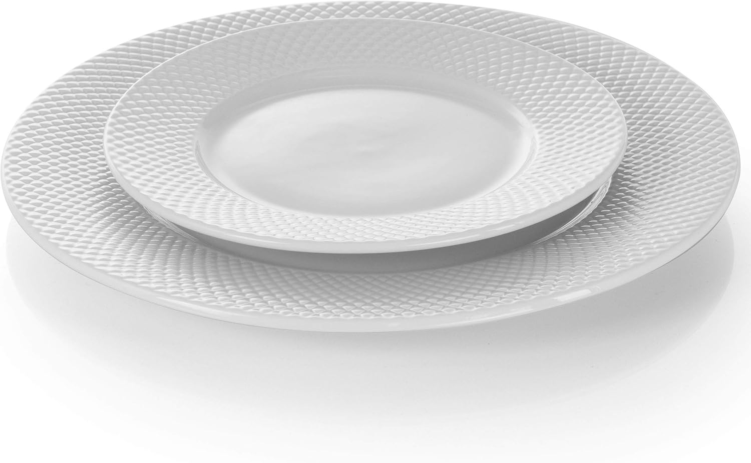 Elama White Porcelain Dinnerware Set 18 Piece