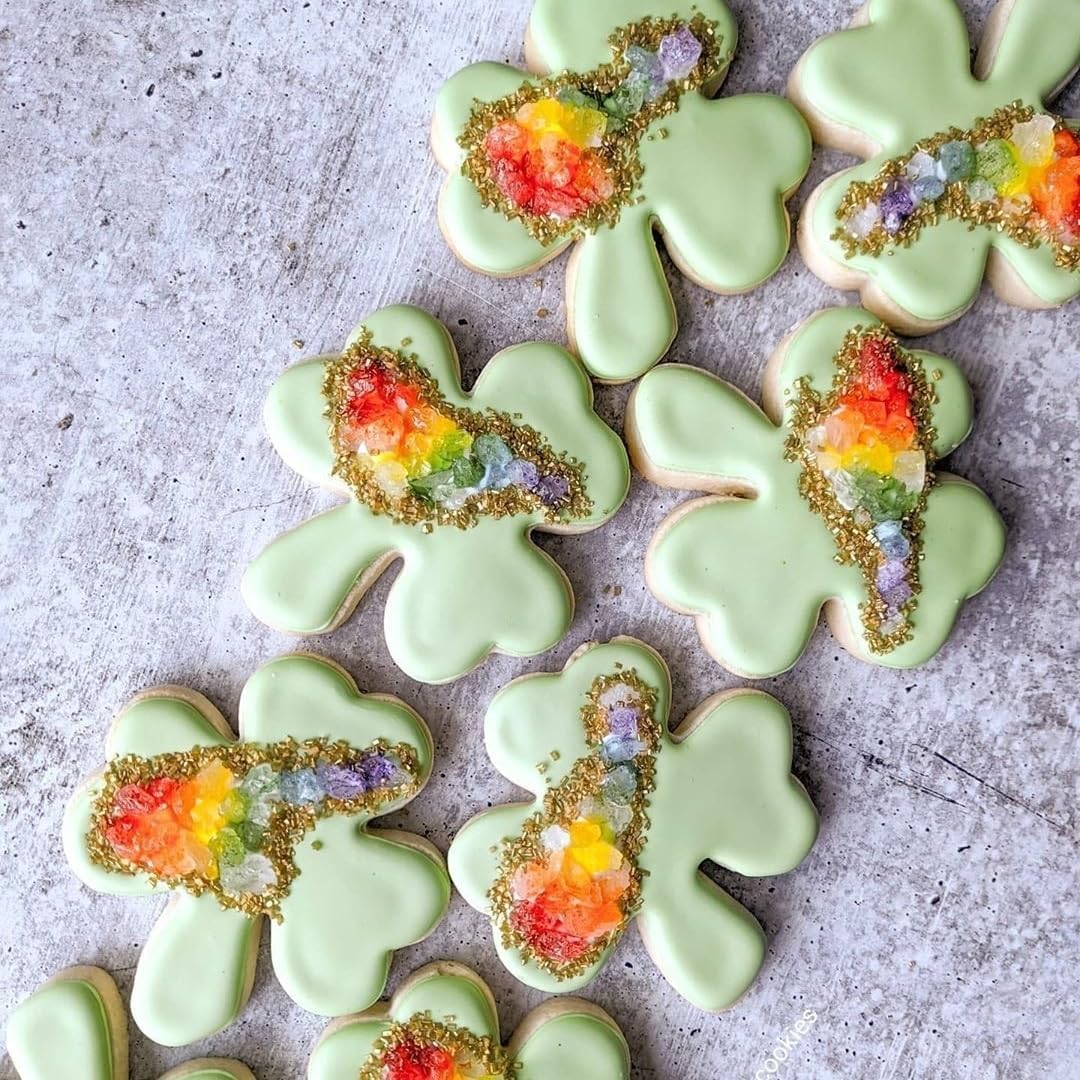 3Pcs Shamrock Cookie Cutters Set Irish St Patricks Day Themed Baking Tool