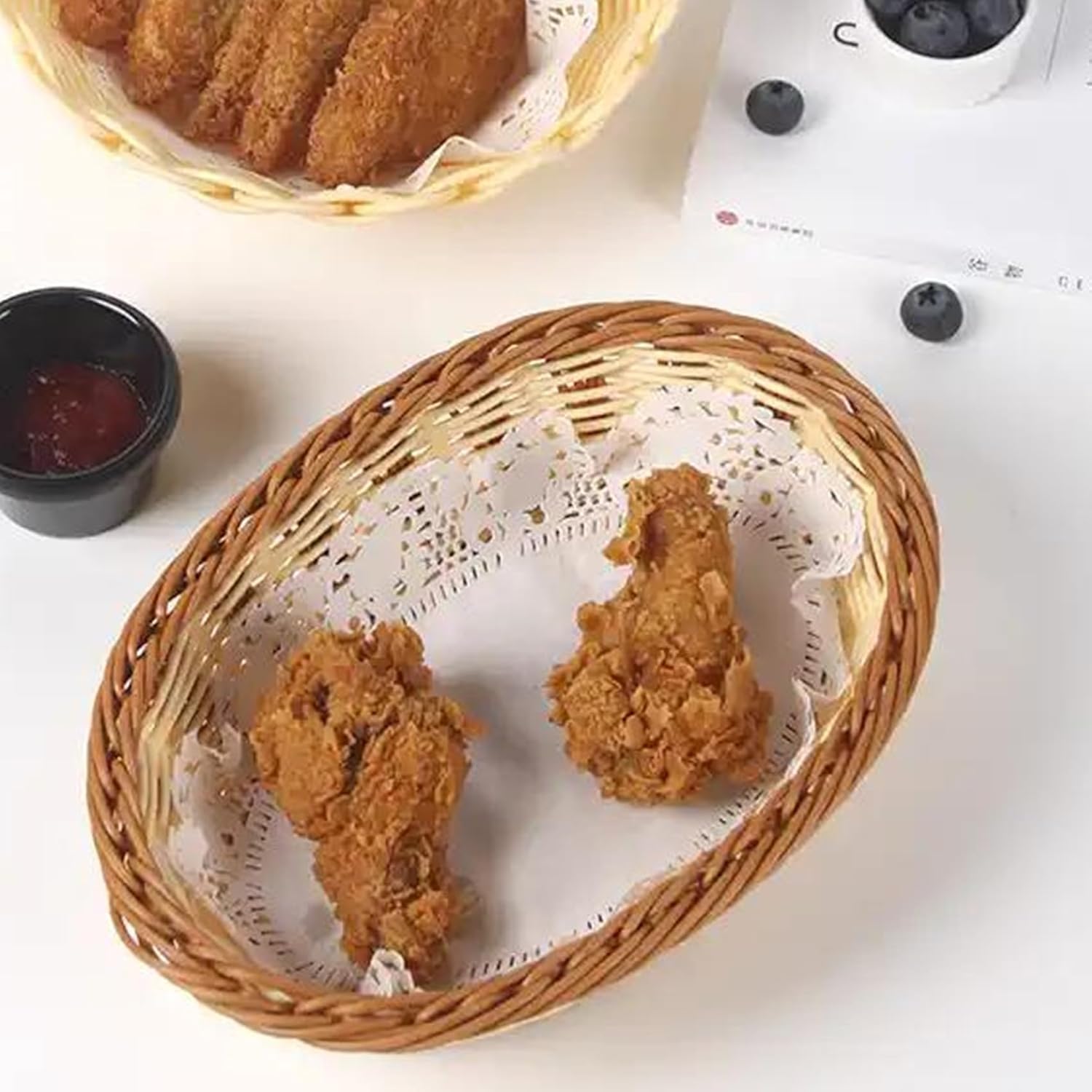 16 Pack Plastic Oval Gift Baskets for Parties and Events
