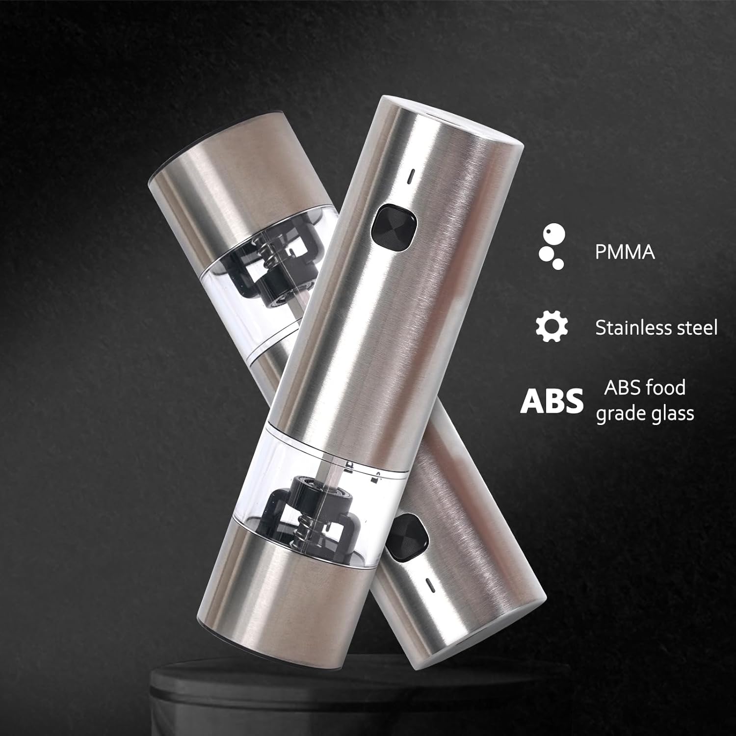 JINGASA Mini Electric Salt Pepper Grinder Set 1