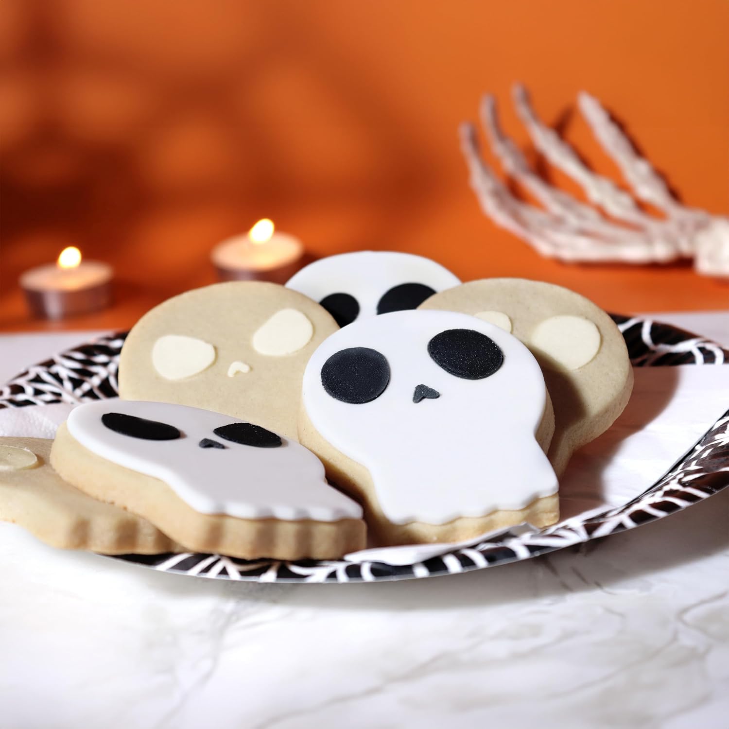 PME Halloween Skull Cookie Cutter Stencils 1