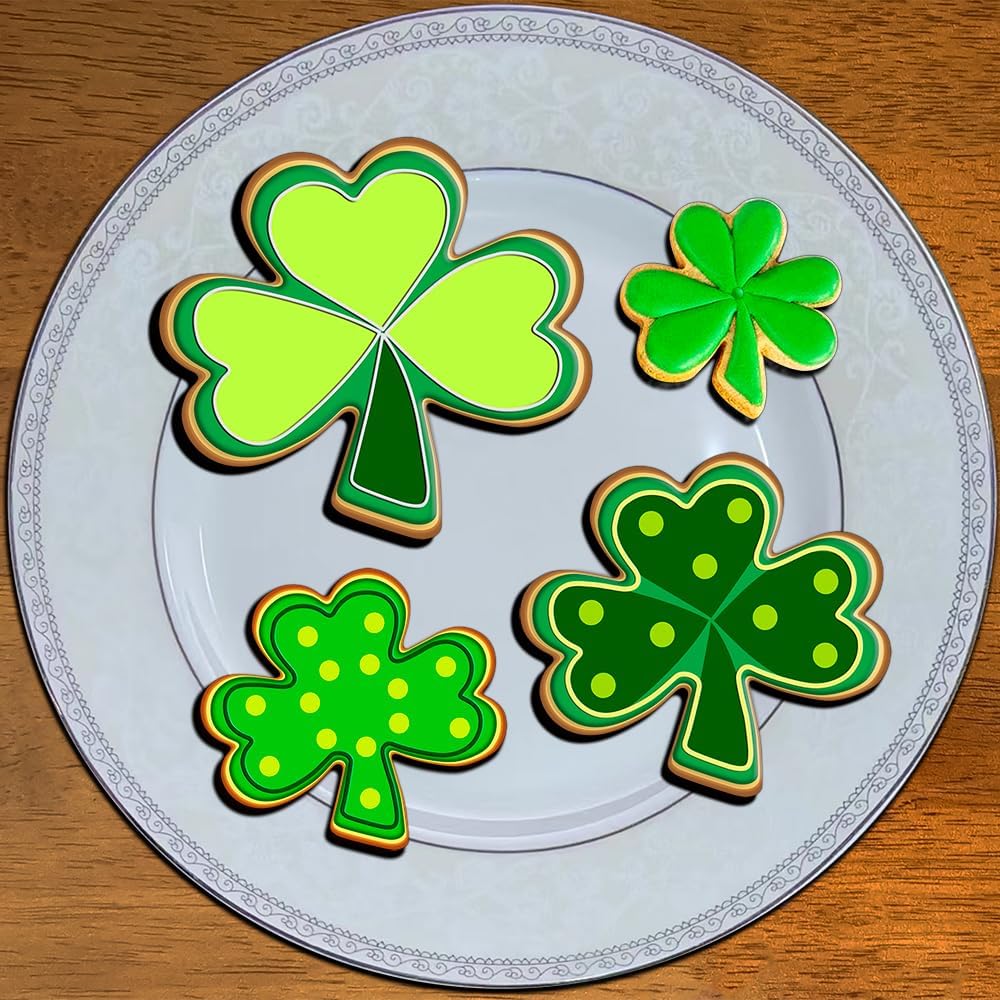 YXCLIFE 8PCS St Patricks Day Cookie Cutters Set
