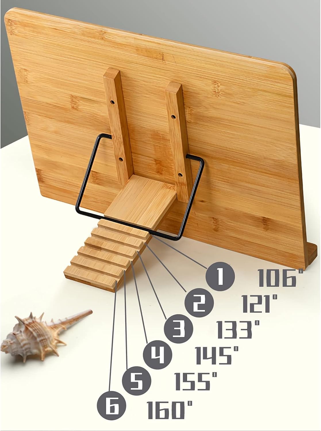 Yuidaaavzz Foldable Cookbook Stand for Home Office Kitchen