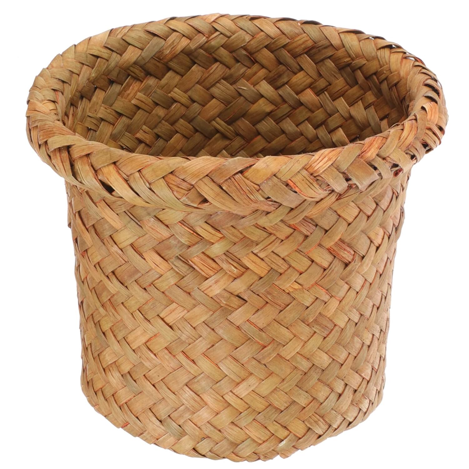 Operitacx Multi-Function Woven Trash Basket for Home and Bathroom