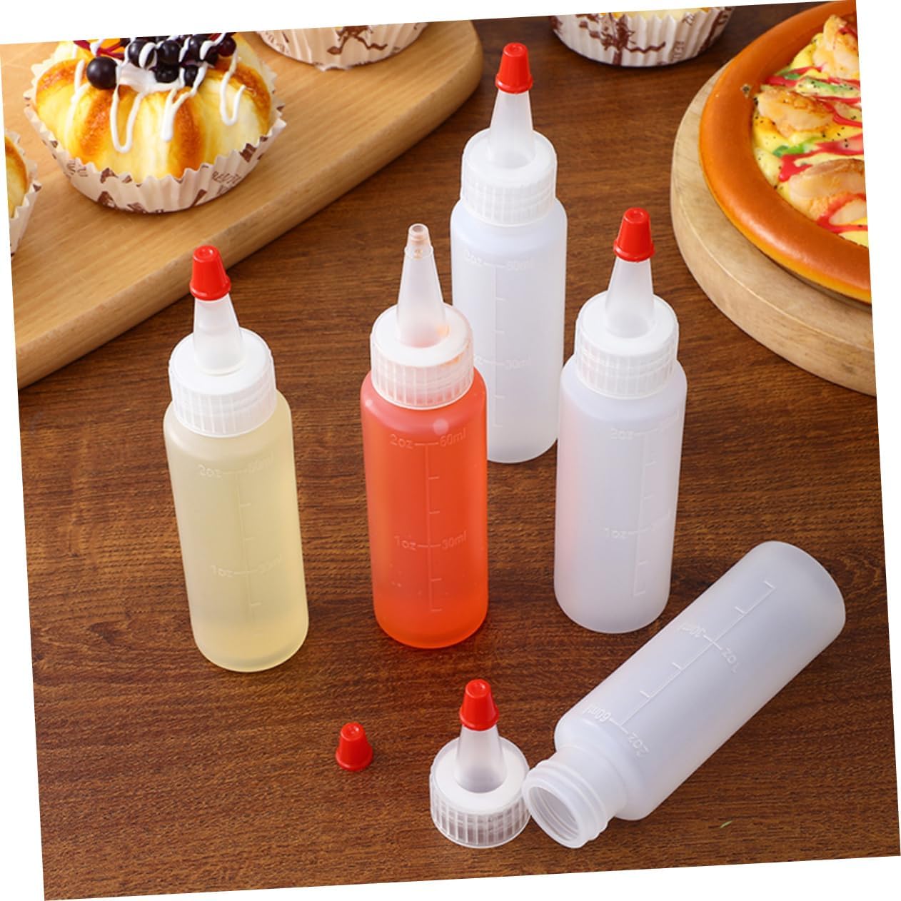 Garneck 15PCS Condiment Bottles Set