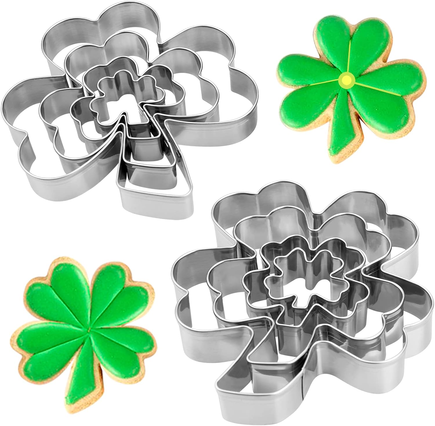 YXCLIFE 8PCS St Patricks Day Cookie Cutters Set