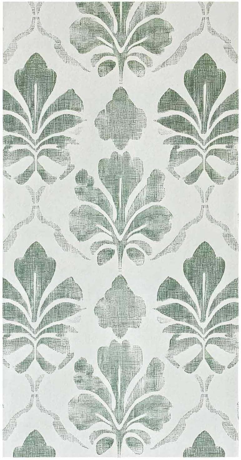 ZOE GARDEN Sage Green Geometric Dish Towel 18x28