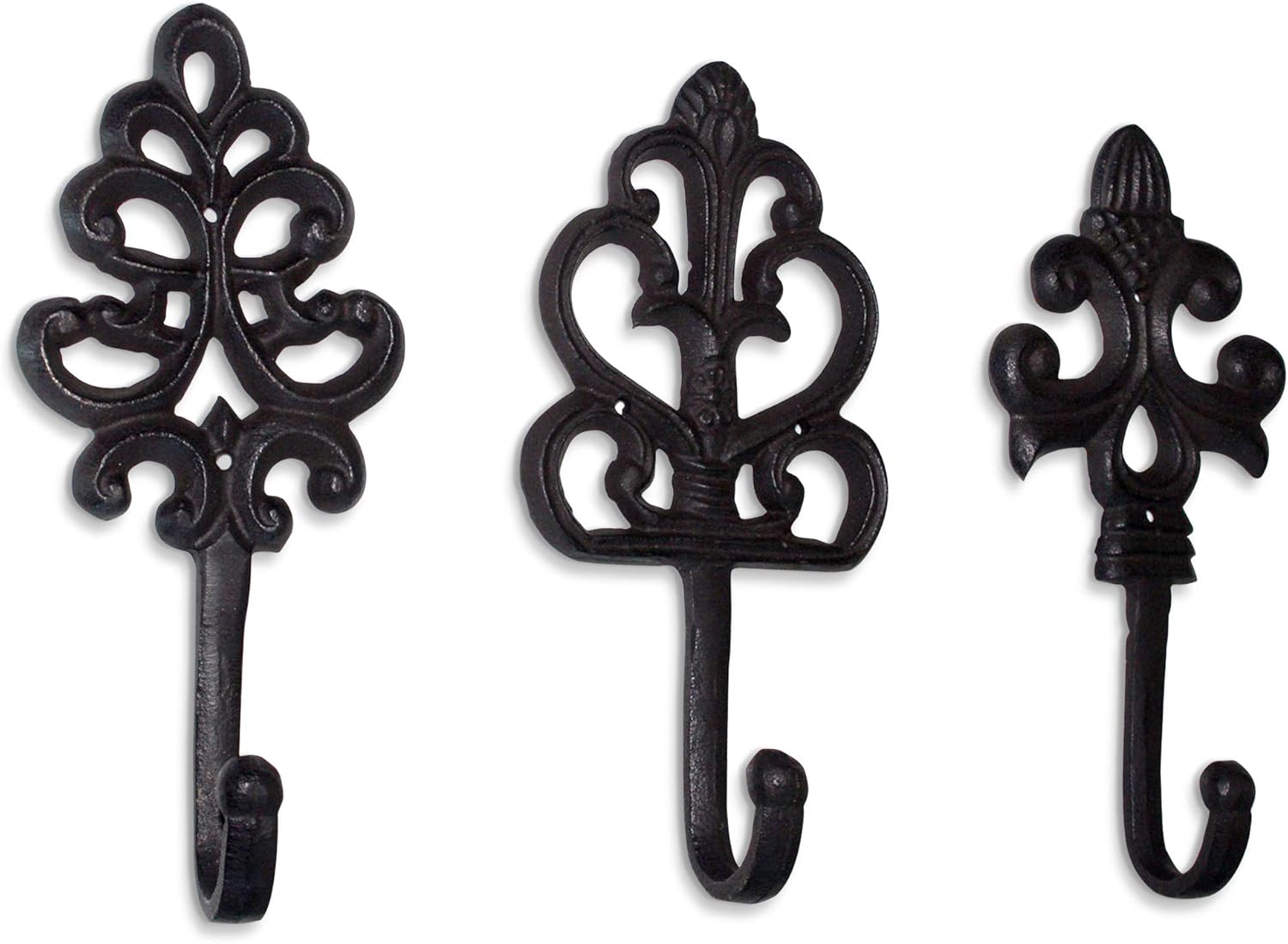 Wallcharmers Set of 3 Rustic Wall Hooks 8 Inch