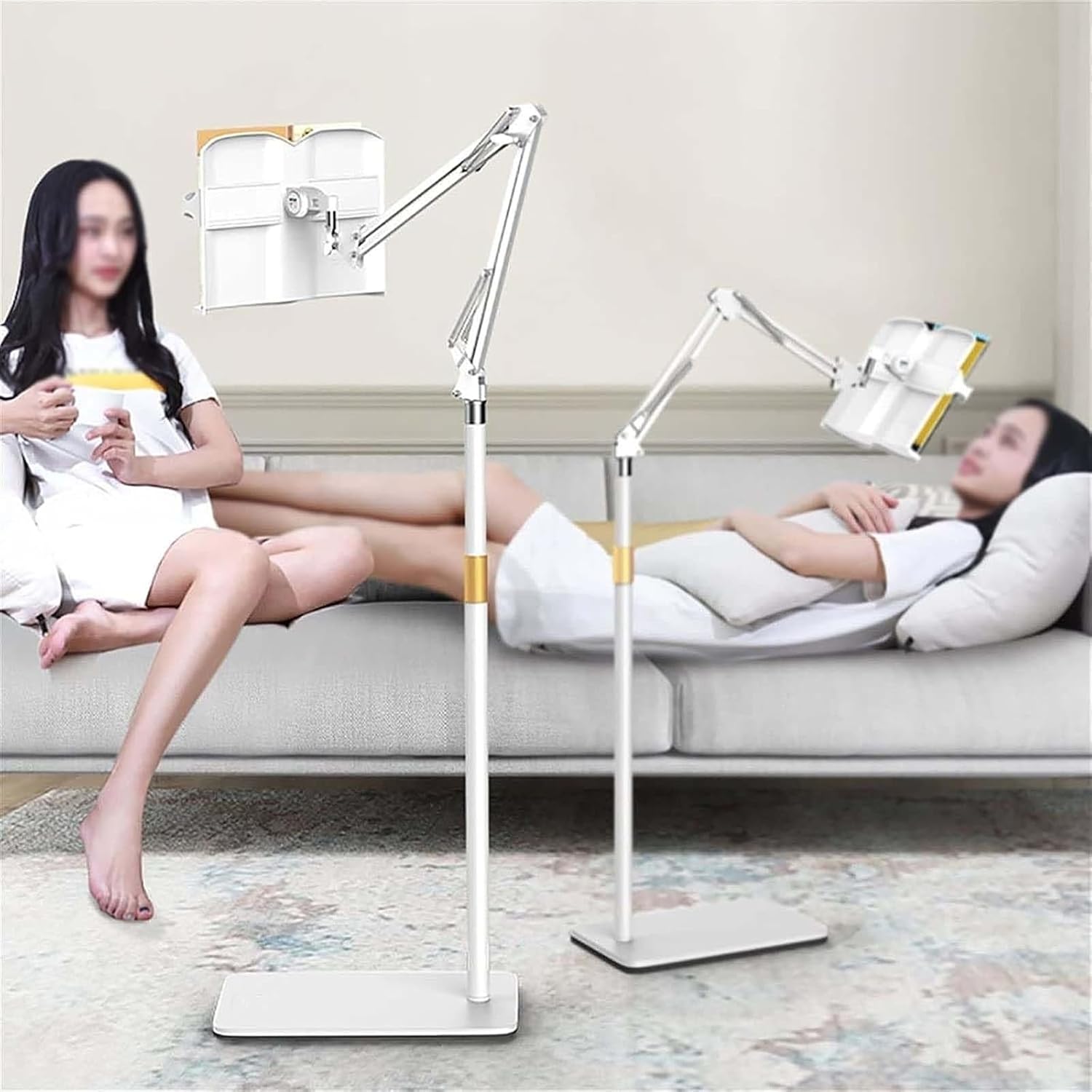 Adjustable Floor Stand for Cookbook and Book Reading