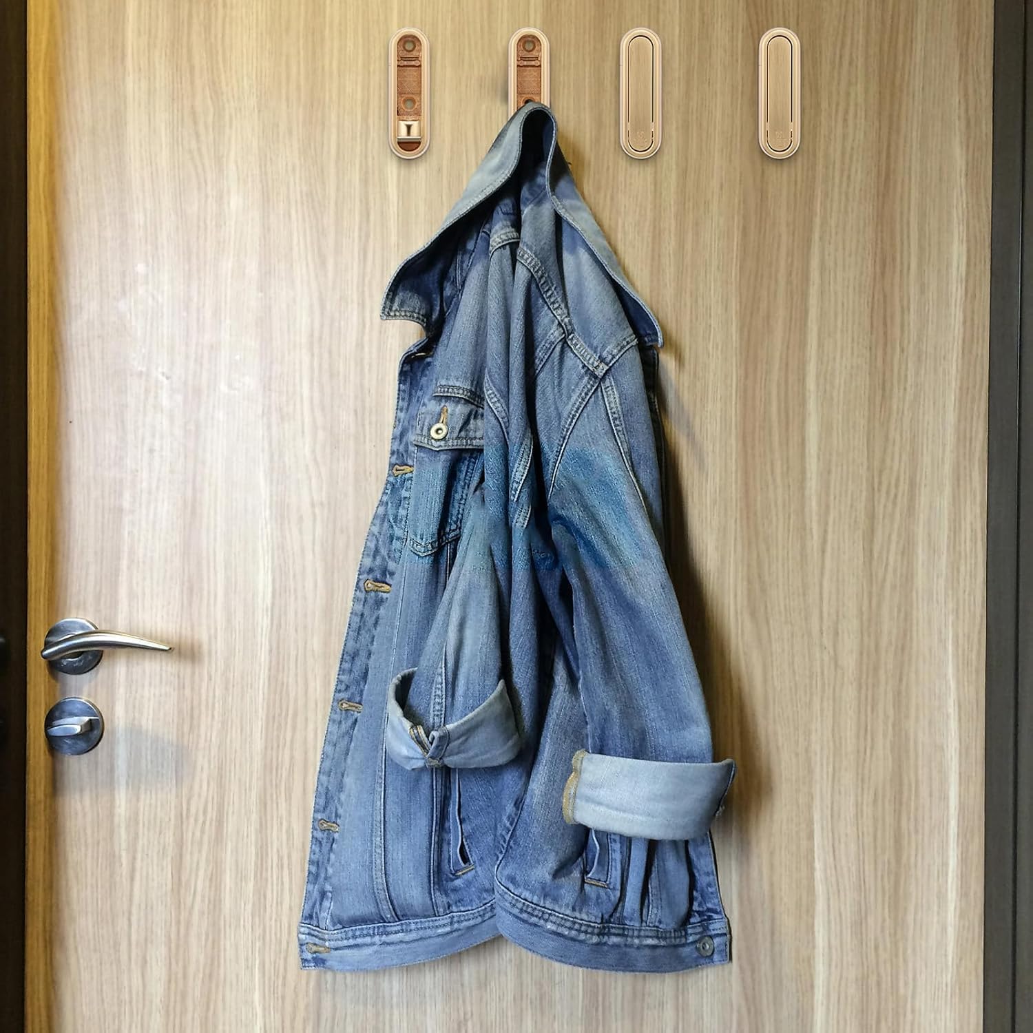 4PCS Heavy Duty Foldable Gold Wall Hooks