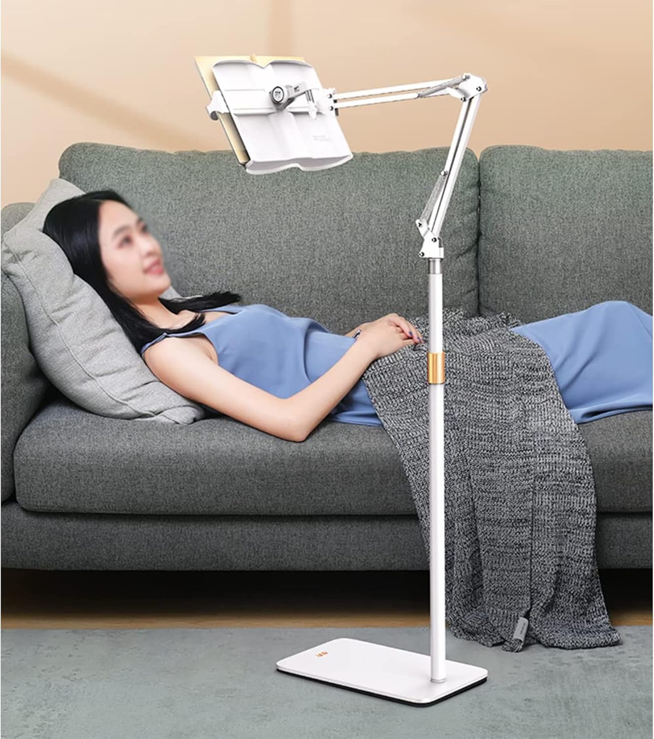 Adjustable Floor Stand for Reading and Cookbook Display