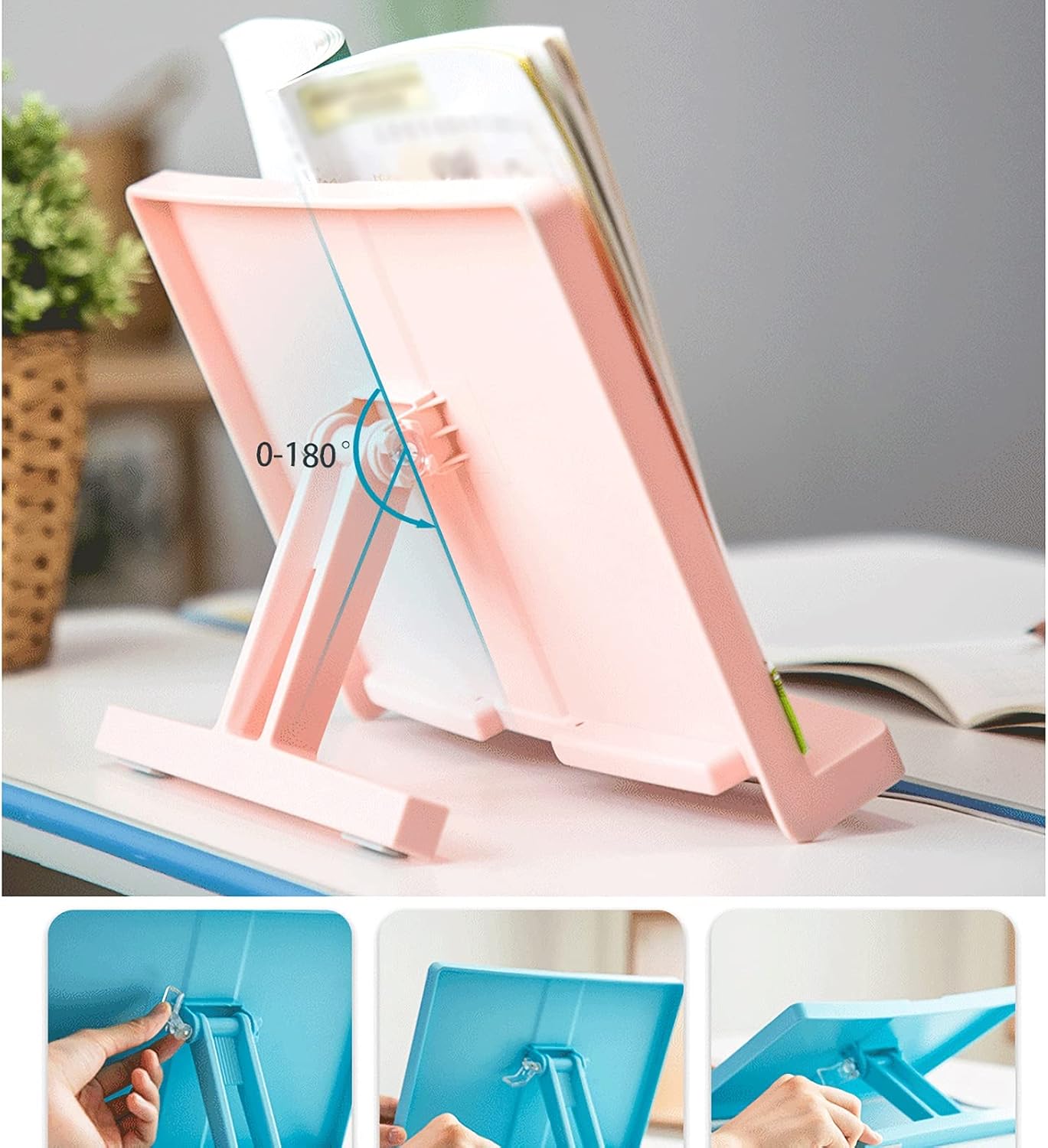 Adjustable Book Stand for Kitchen and Office Reading