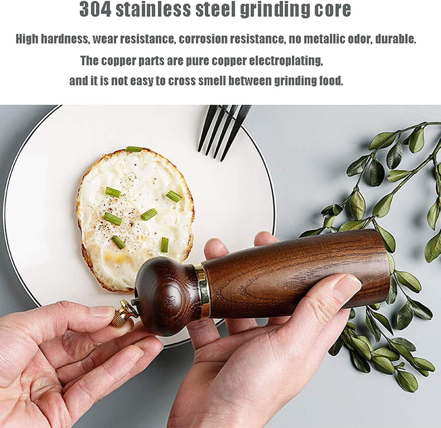 SEFAX 2-Piece Salt Pepper Grinder Set
