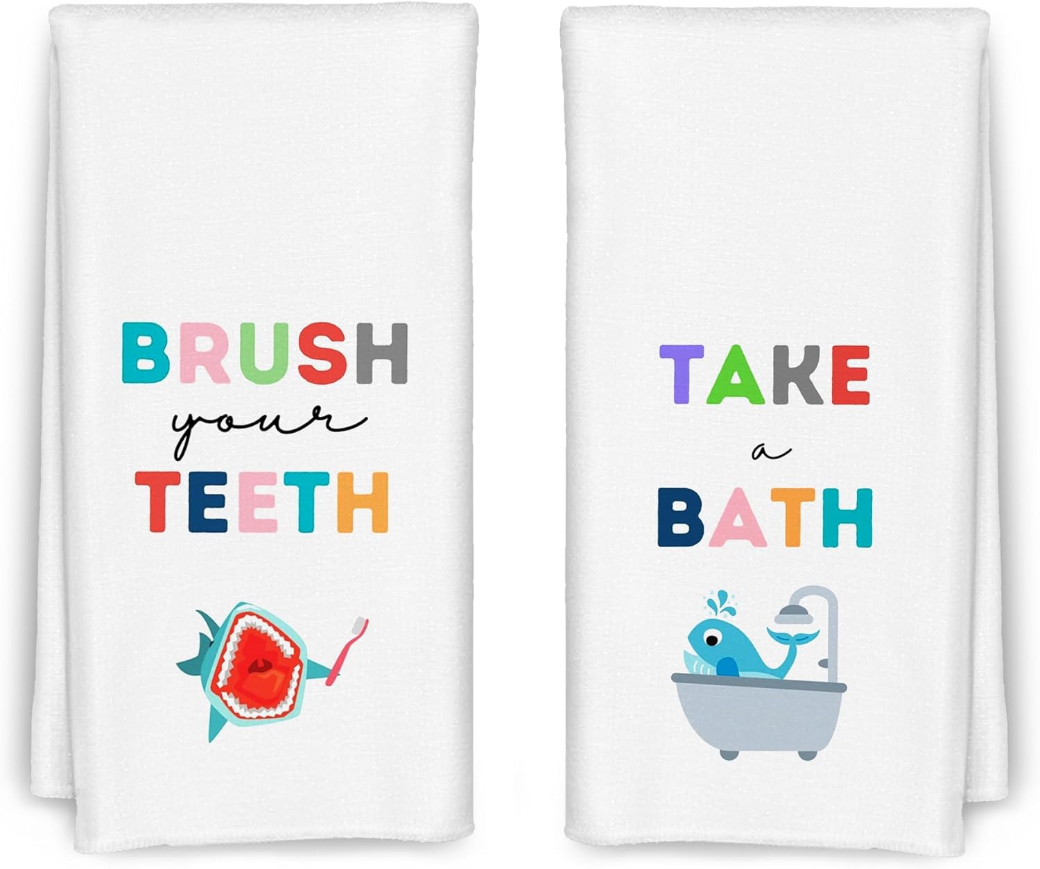 CIOJUNE Kids Hand Towels Set of 2 16x24