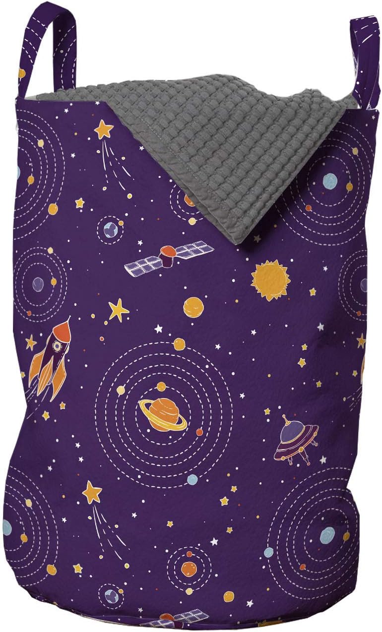 Ambesonne Space Laundry Bag Dark Purple
