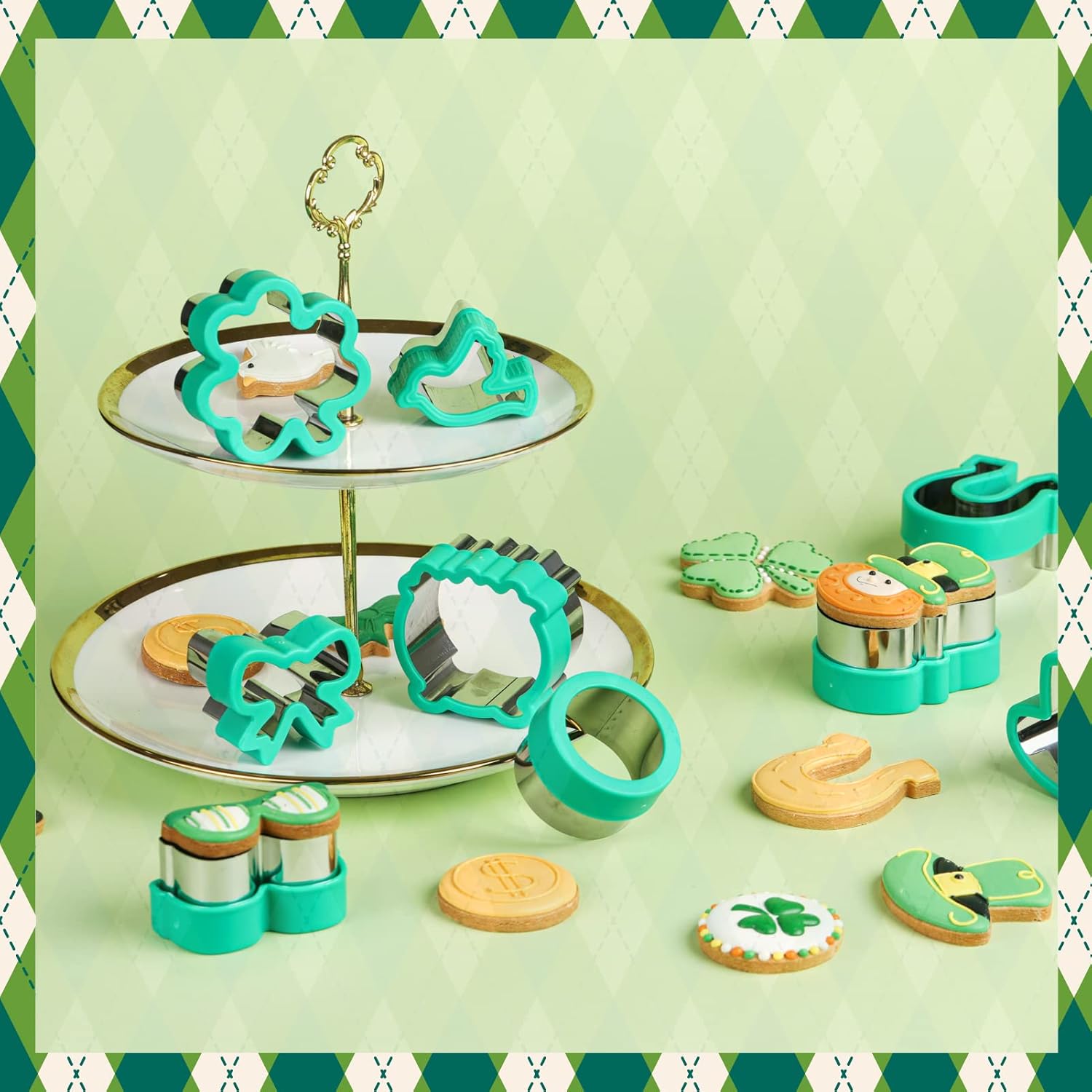 ETERSION St Patricks Day Cookie Cutters 9 Pieces 1