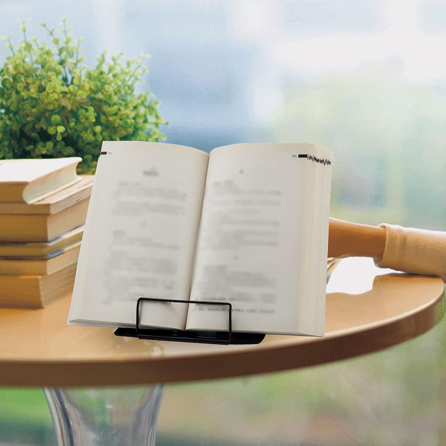 Yuidaaavzz Foldable Cookbook Stand for Kitchen and Office