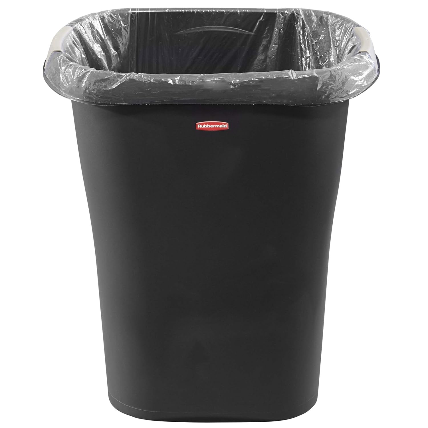Rubbermaid Open Waste Basket 32-Court8-Gallon Black
