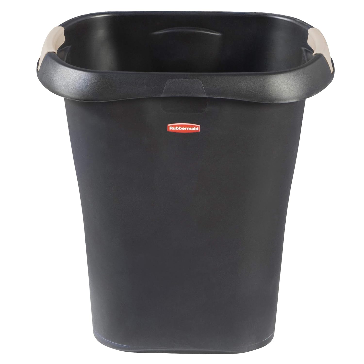 Rubbermaid Open Waste Basket 32-Court8-Gallon Black