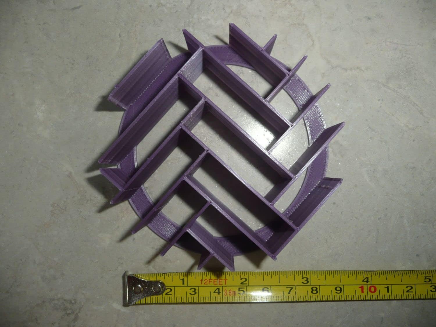 YNGLLC Herringbone Concha Cutter Bread Stamp Purple