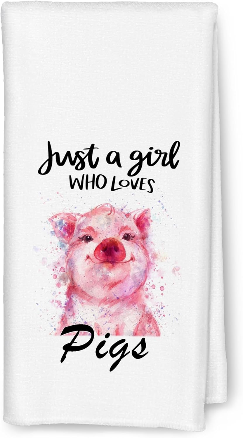 Pig Kitchen Towels for Pig Lovers Farmhouse Decor