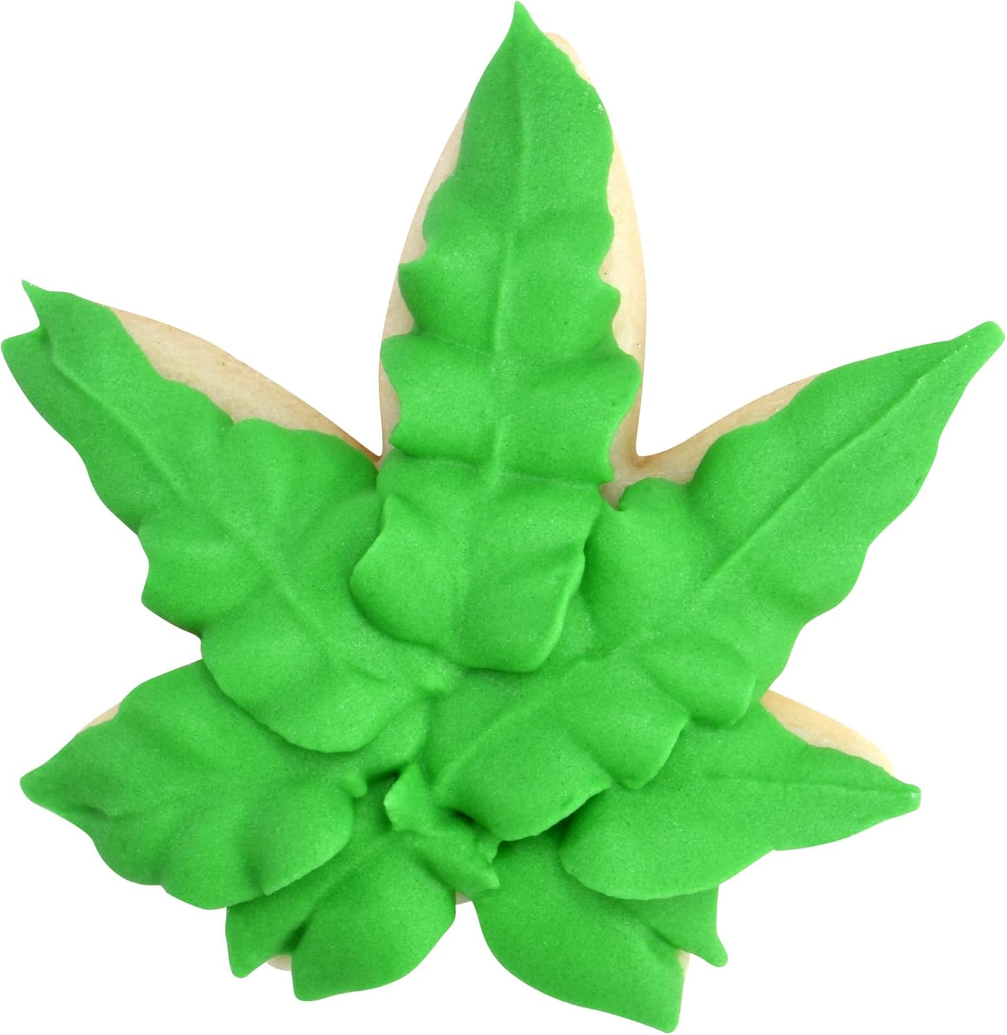 R M International Hemp Leaves Cookie Cutter Set Green