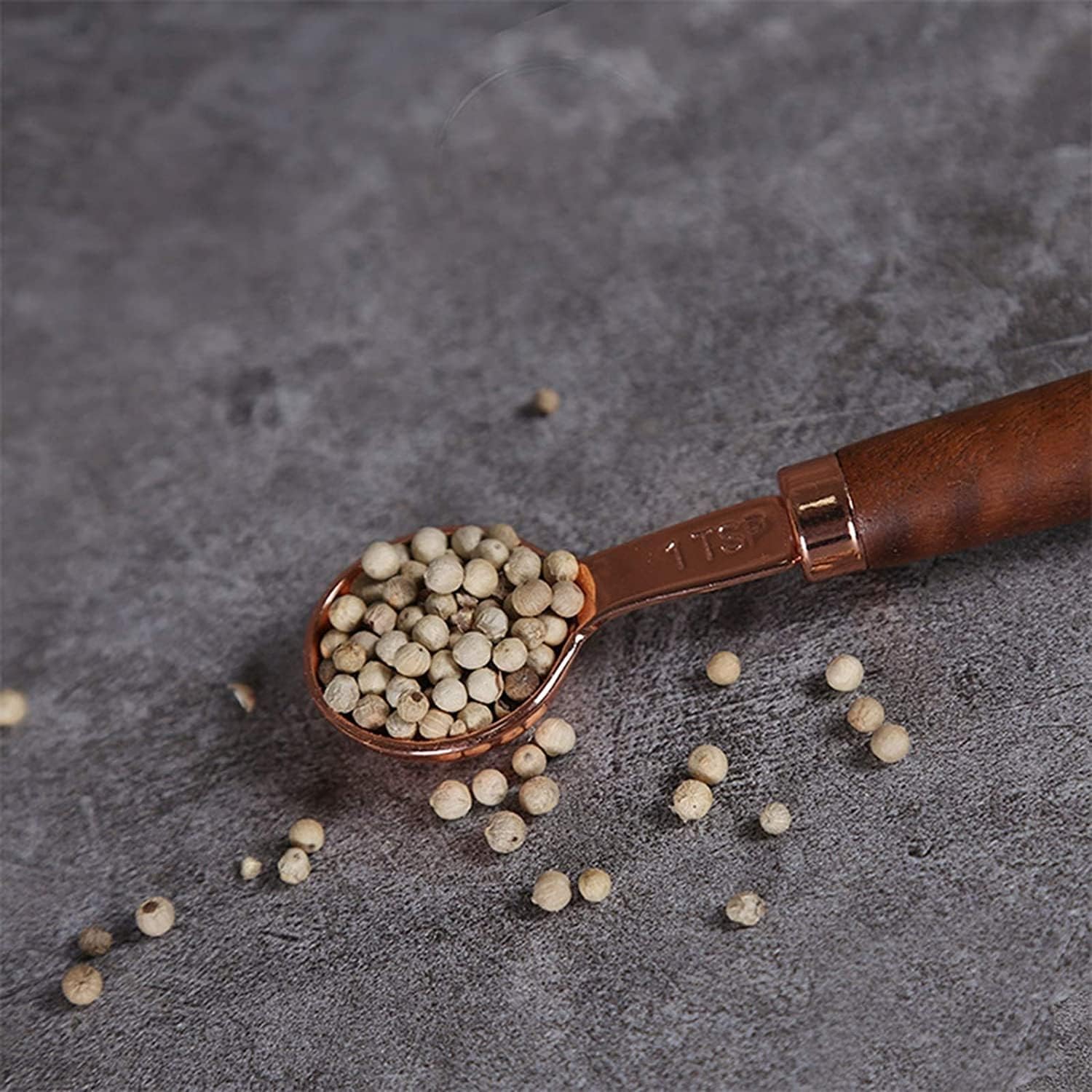 SEFAX 2-Piece Salt and Pepper Grinder Set with Storage and Spoon