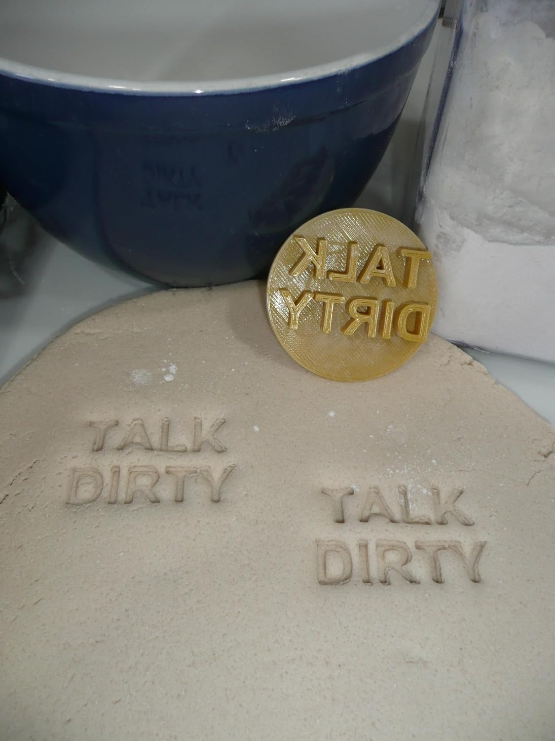 TALK DIRTY CANDY HEART Cookie Stamp Emboisser
