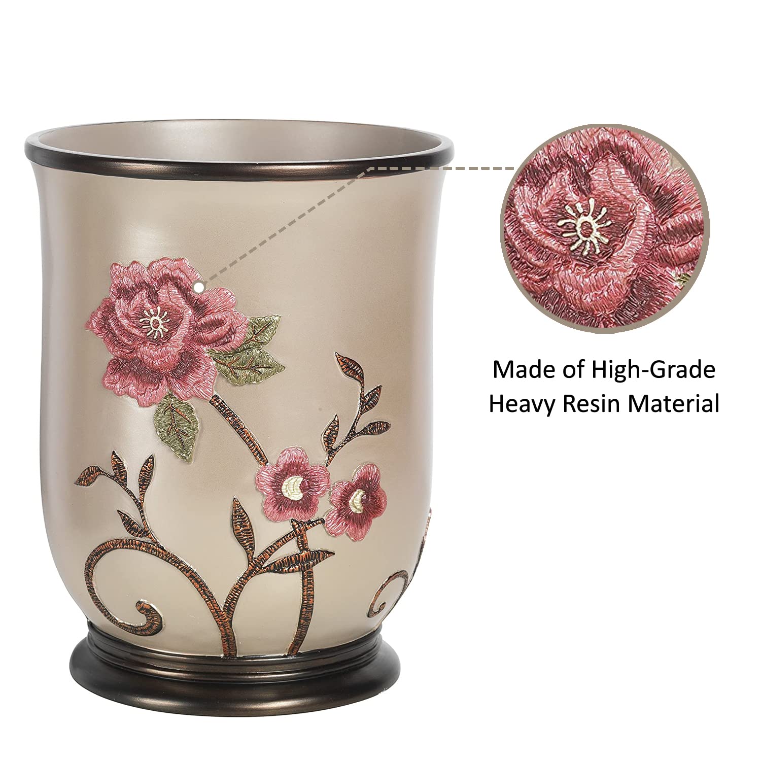 Zahari Home Decorative 21 Gallon Trash Can