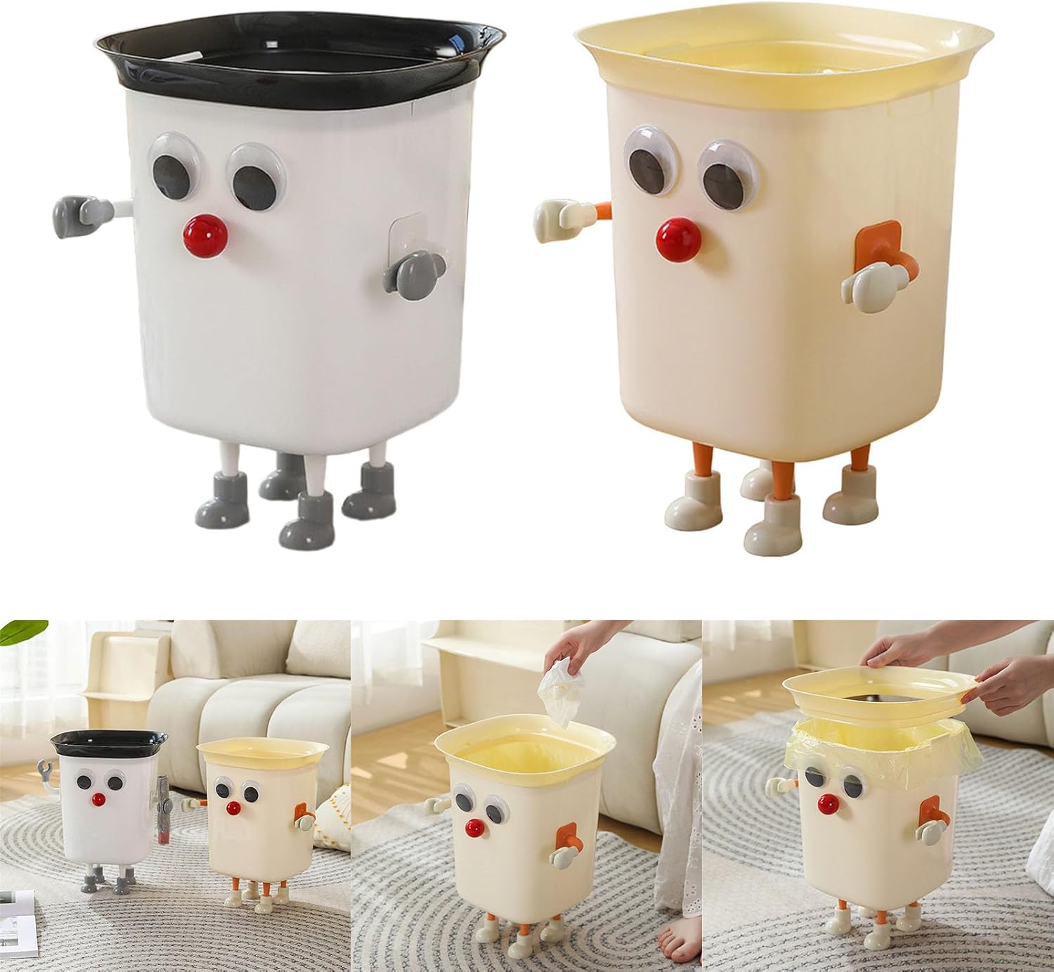 Funny Large Eye Trash Bin for Home Kitchen Office