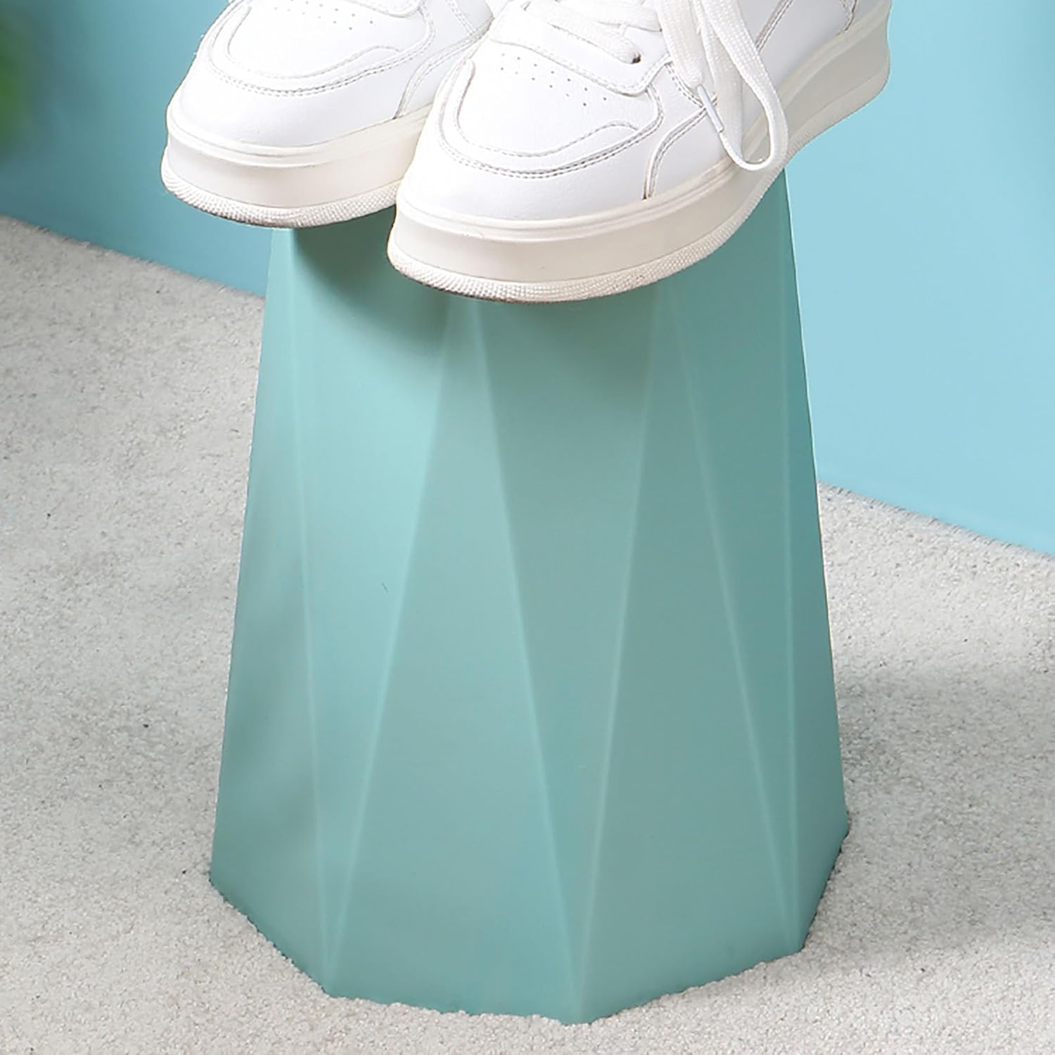 Polygon Small Trash Can White