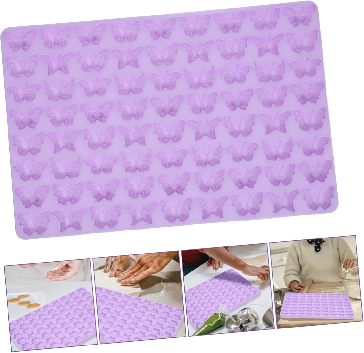 Zerodeko Butterfly Silicone Baking Mold 72 Cavities 1