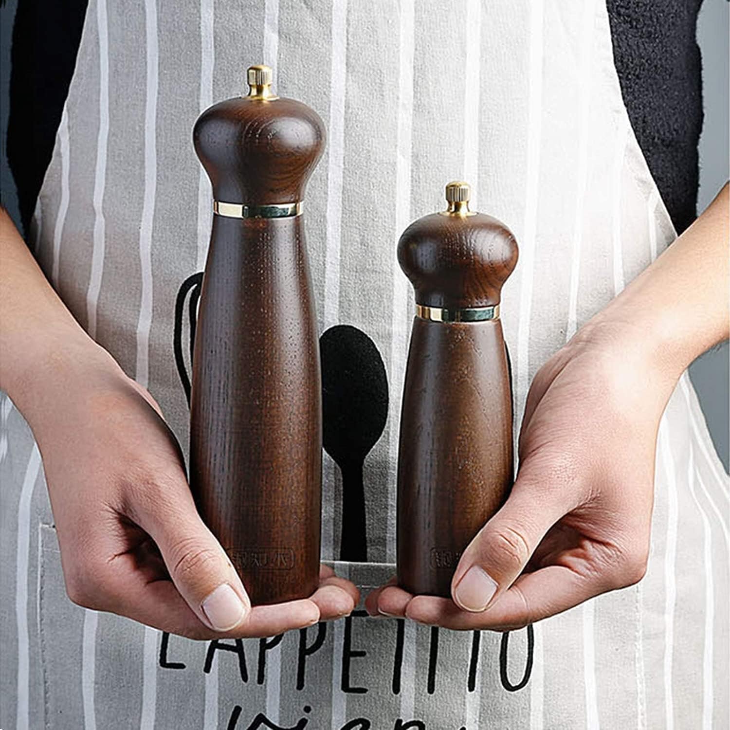 SEFAX 2-Piece Salt Pepper Grinder Set
