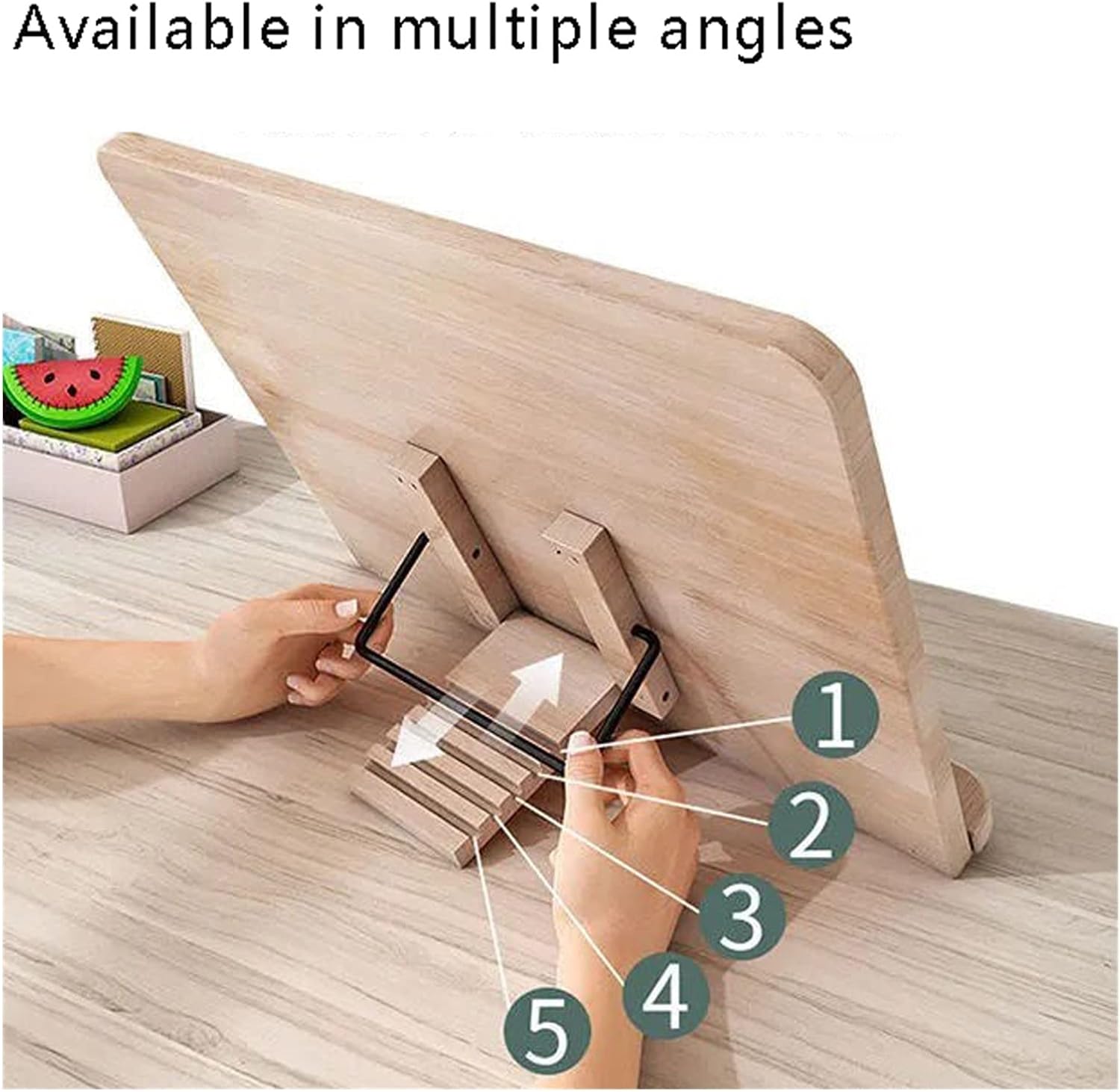 Adjustable Cookbook Stand for Home Office Kitchen