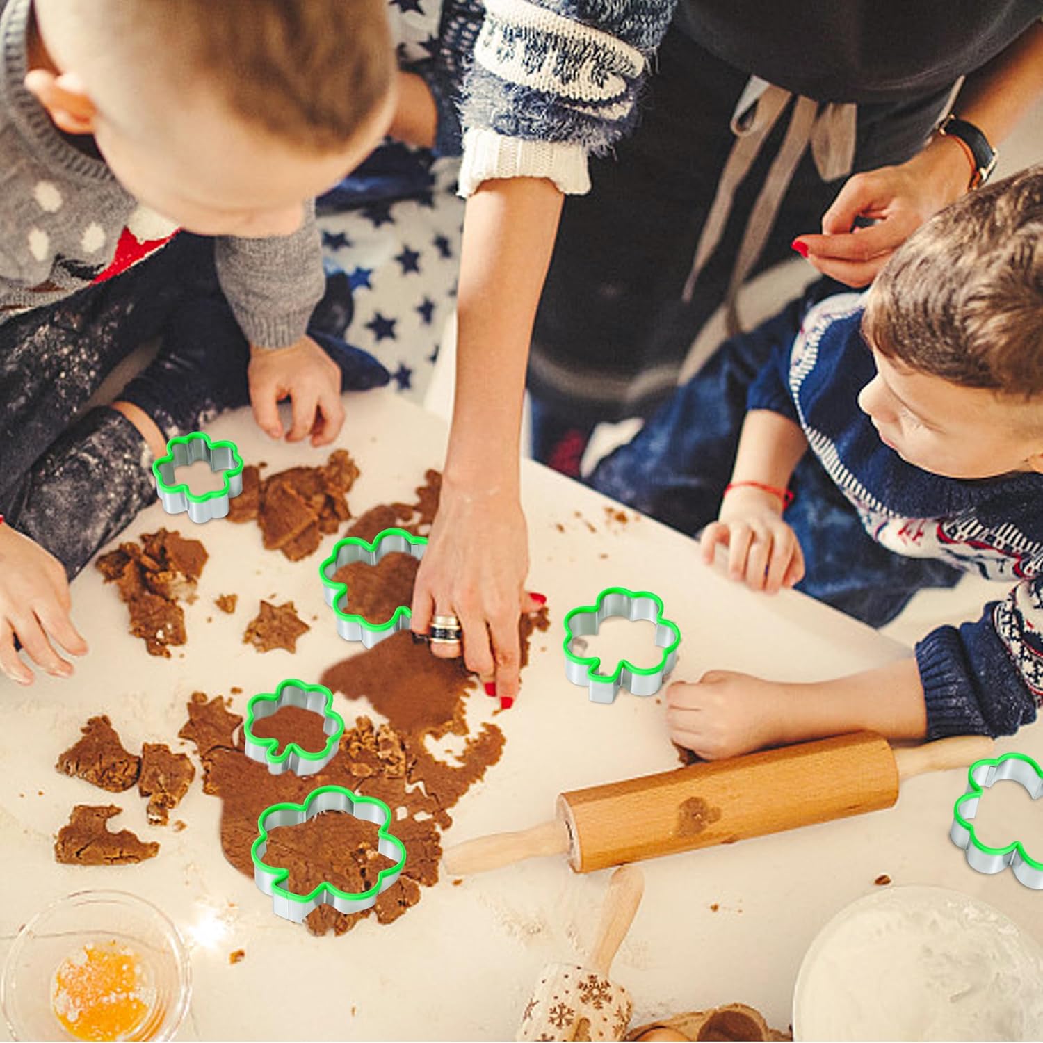 St Patricks Day Clover Cookie Cutter Set